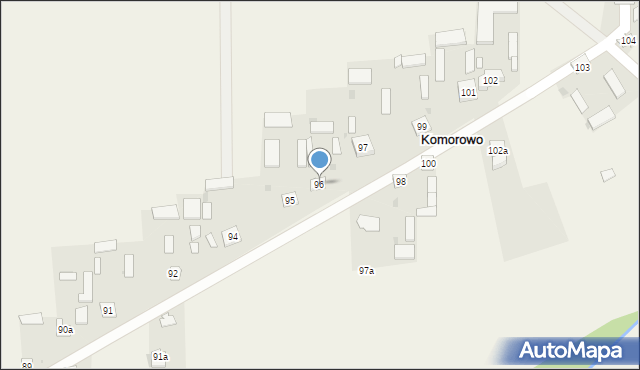 Komorowo, Komorowo, 96, mapa Komorowo