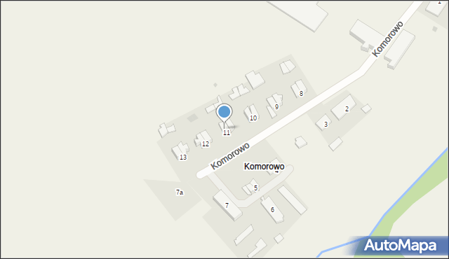 Komorowo, Komorowo, 11/2, mapa Komorowo