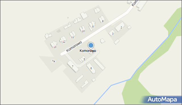 Komorowo, Komorowo, 4/2, mapa Komorowo