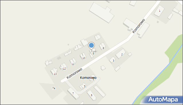 Komorowo, Komorowo, 9/2, mapa Komorowo