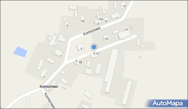 Komorowo, Komorowo, 7, mapa Komorowo