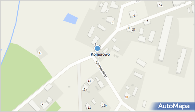 Komorowo, Komorowo, 9, mapa Komorowo