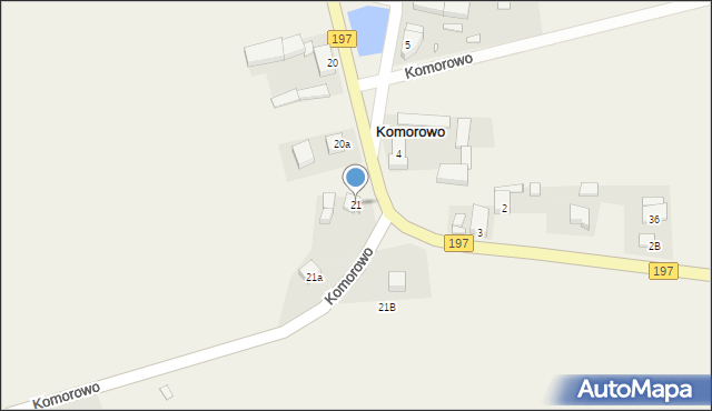 Komorowo, Komorowo, 21, mapa Komorowo