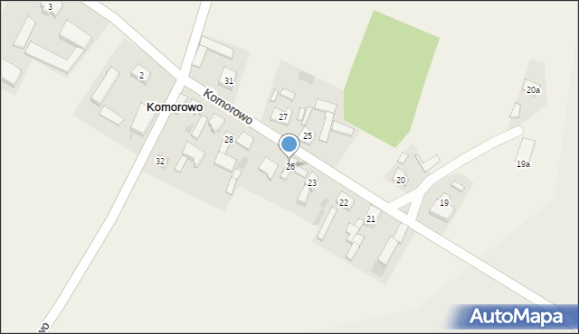 Komorowo, Komorowo, 26, mapa Komorowo