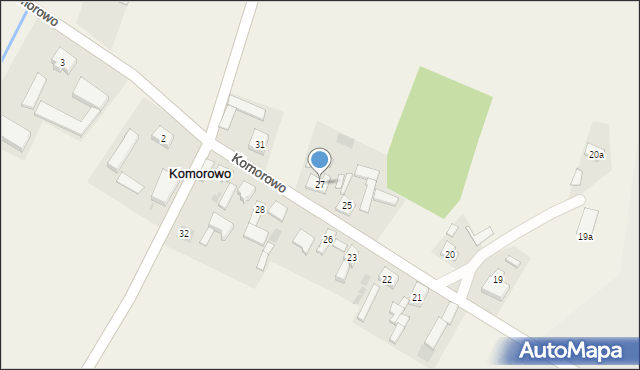 Komorowo, Komorowo, 27, mapa Komorowo