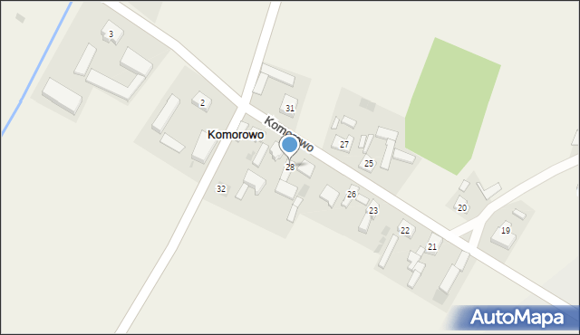 Komorowo, Komorowo, 28, mapa Komorowo