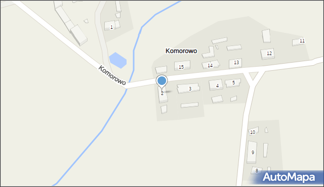 Komorowo, Komorowo, 2, mapa Komorowo