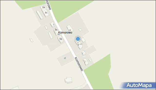 Komorowo, Komorowo, 4, mapa Komorowo