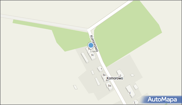 Komorowo, Komorowo, 6b, mapa Komorowo