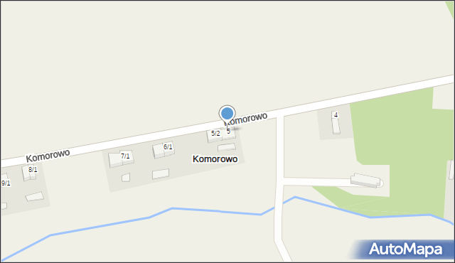 Komorowo, Komorowo, 5/1, mapa Komorowo