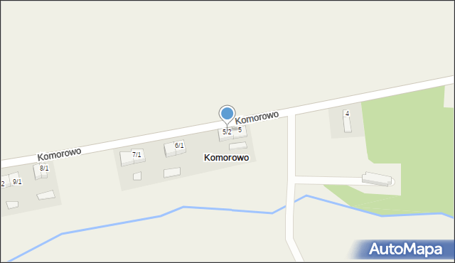 Komorowo, Komorowo, 5/2, mapa Komorowo