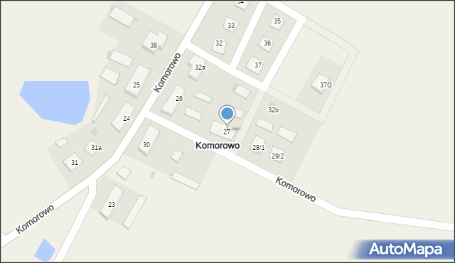 Komorowo, Komorowo, 27, mapa Komorowo