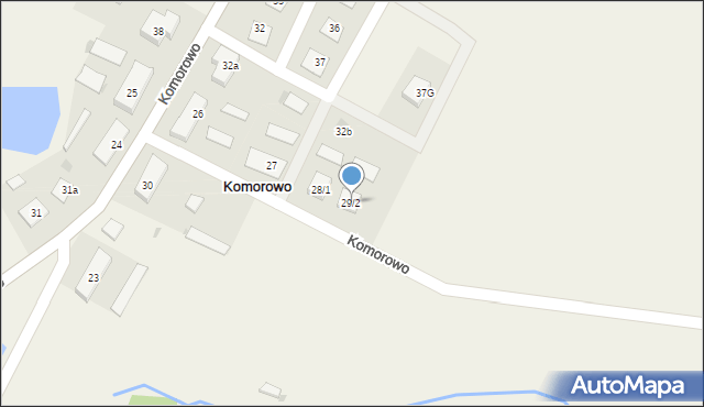 Komorowo, Komorowo, 29/2, mapa Komorowo