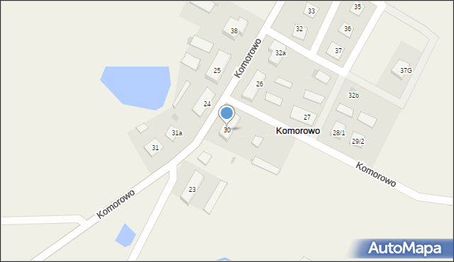 Komorowo, Komorowo, 30, mapa Komorowo