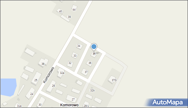 Komorowo, Komorowo, 35, mapa Komorowo
