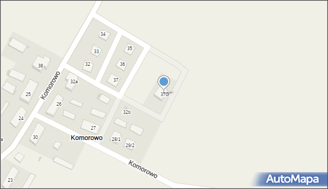 Komorowo, Komorowo, 37G, mapa Komorowo