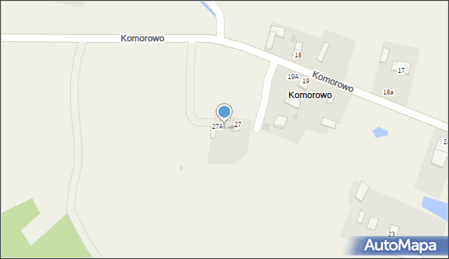 Komorowo, Komorowo, 27b, mapa Komorowo