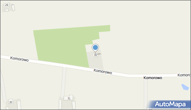 Komorowo, Komorowo, 32, mapa Komorowo