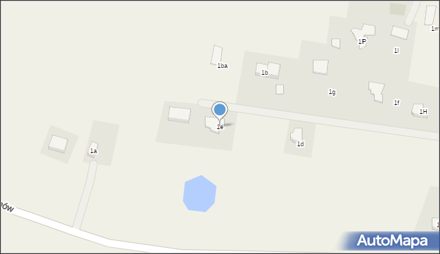 Komorowo Żuławskie, Komorowo Żuławskie, 1e, mapa Komorowo Żuławskie