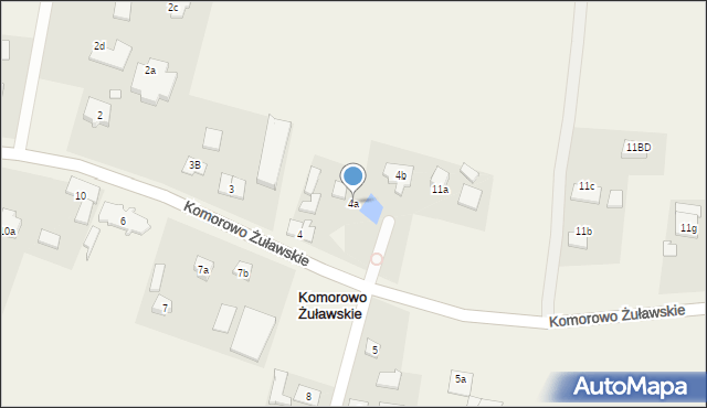 Komorowo Żuławskie, Komorowo Żuławskie, 4a, mapa Komorowo Żuławskie