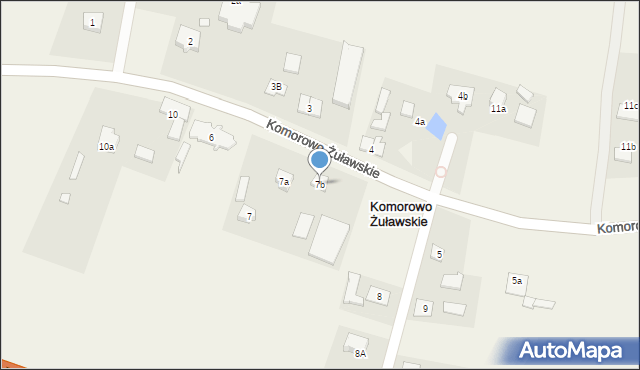 Komorowo Żuławskie, Komorowo Żuławskie, 7b, mapa Komorowo Żuławskie