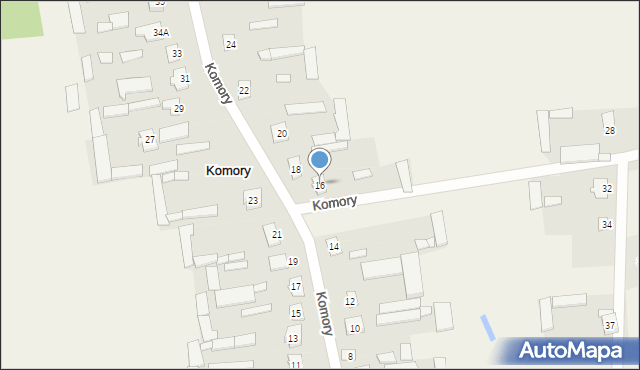 Komory, Komory, 16, mapa Komory