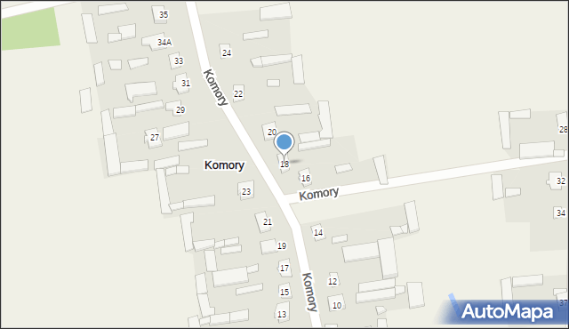 Komory, Komory, 18, mapa Komory