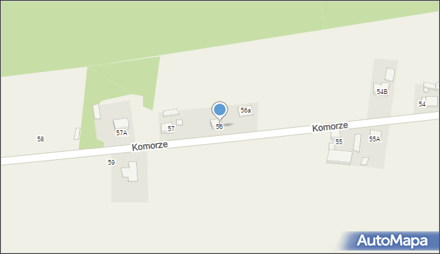 Komorze, Komorze, 56, mapa Komorze