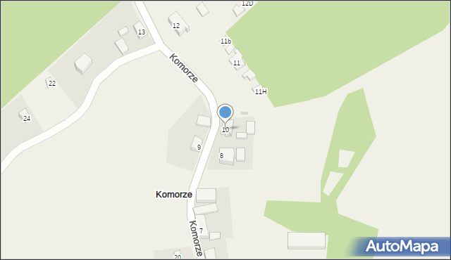 Komorze, Komorze, 10, mapa Komorze