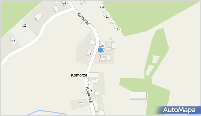 Komorze, Komorze, 8, mapa Komorze