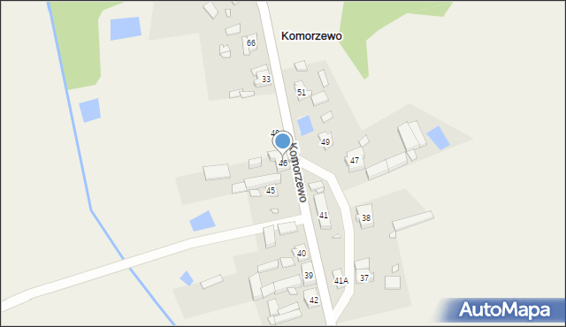 Komorzewo, Komorzewo, 46, mapa Komorzewo