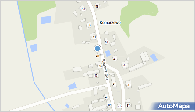 Komorzewo, Komorzewo, 48, mapa Komorzewo