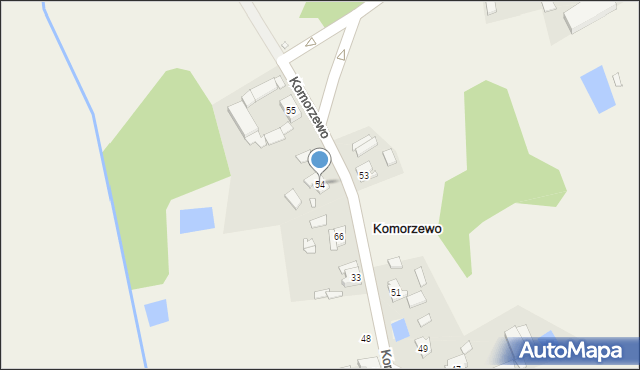 Komorzewo, Komorzewo, 54, mapa Komorzewo