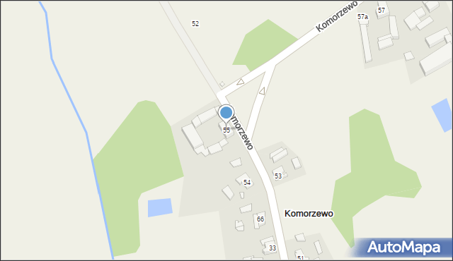 Komorzewo, Komorzewo, 55, mapa Komorzewo