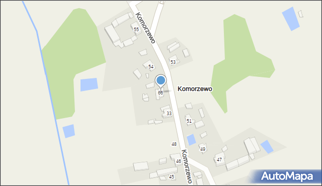 Komorzewo, Komorzewo, 66, mapa Komorzewo