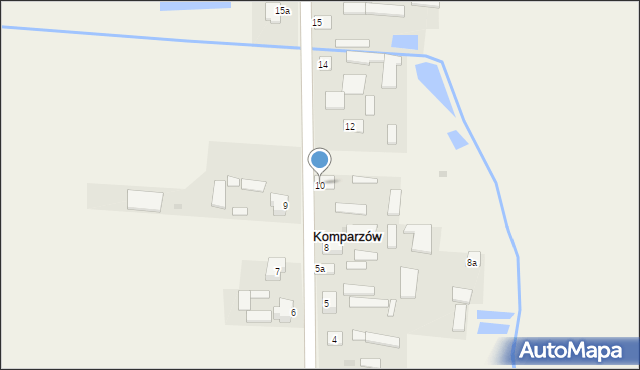 Komparzów, Komparzów, 10, mapa Komparzów