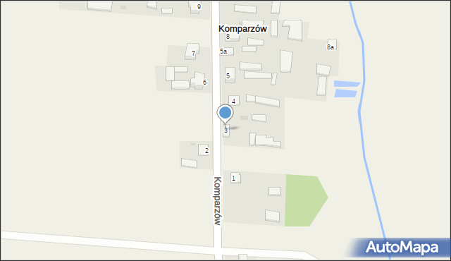 Komparzów, Komparzów, 3, mapa Komparzów