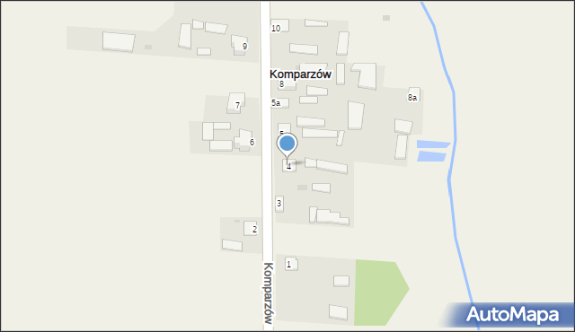 Komparzów, Komparzów, 4, mapa Komparzów