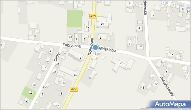 Komprachcice, Kolejowa, 3, mapa Komprachcice