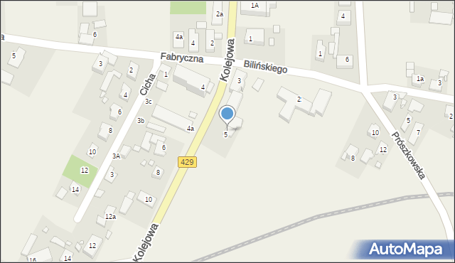 Komprachcice, Kolejowa, 7, mapa Komprachcice