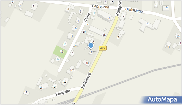 Komprachcice, Kolejowa, 8, mapa Komprachcice