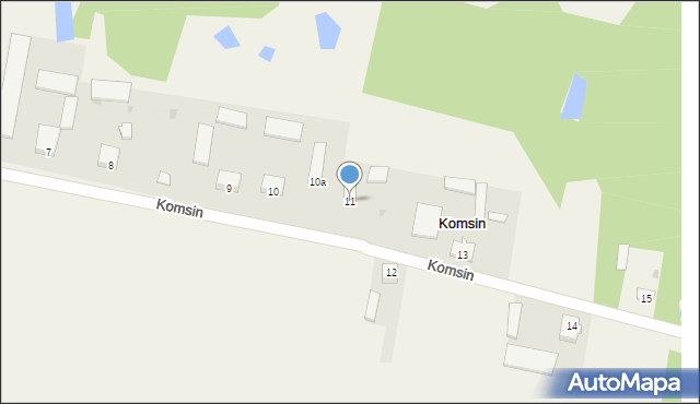 Komsin, Komsin, 11, mapa Komsin