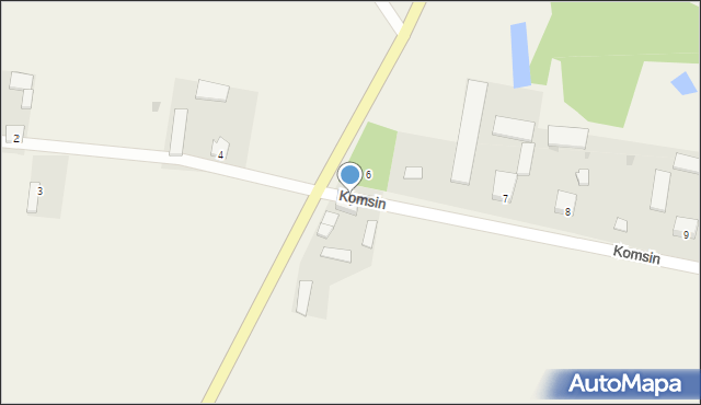 Komsin, Komsin, 5, mapa Komsin