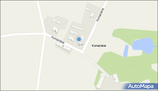 Konarskie, Konarskie, 2, mapa Konarskie