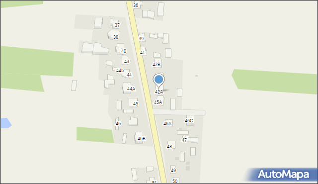 Konary, Konary, 42A, mapa Konary