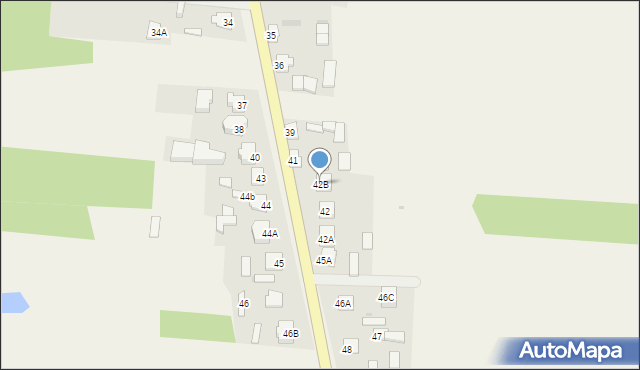 Konary, Konary, 42B, mapa Konary