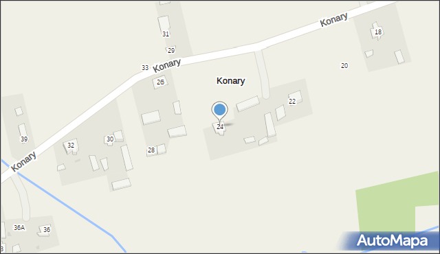 Konary, Konary, 24, mapa Konary