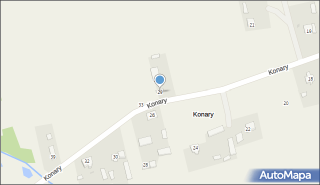 Konary, Konary, 29, mapa Konary