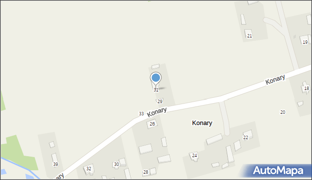 Konary, Konary, 31, mapa Konary