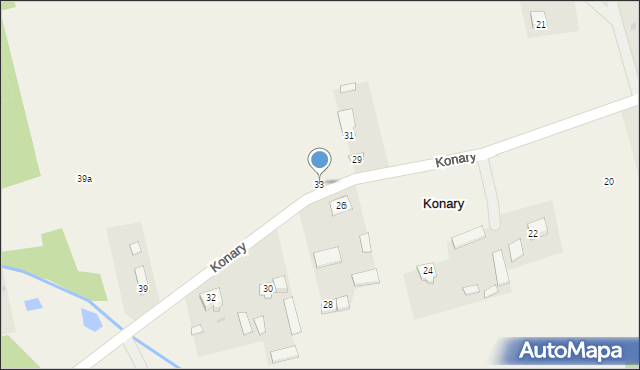 Konary, Konary, 33, mapa Konary